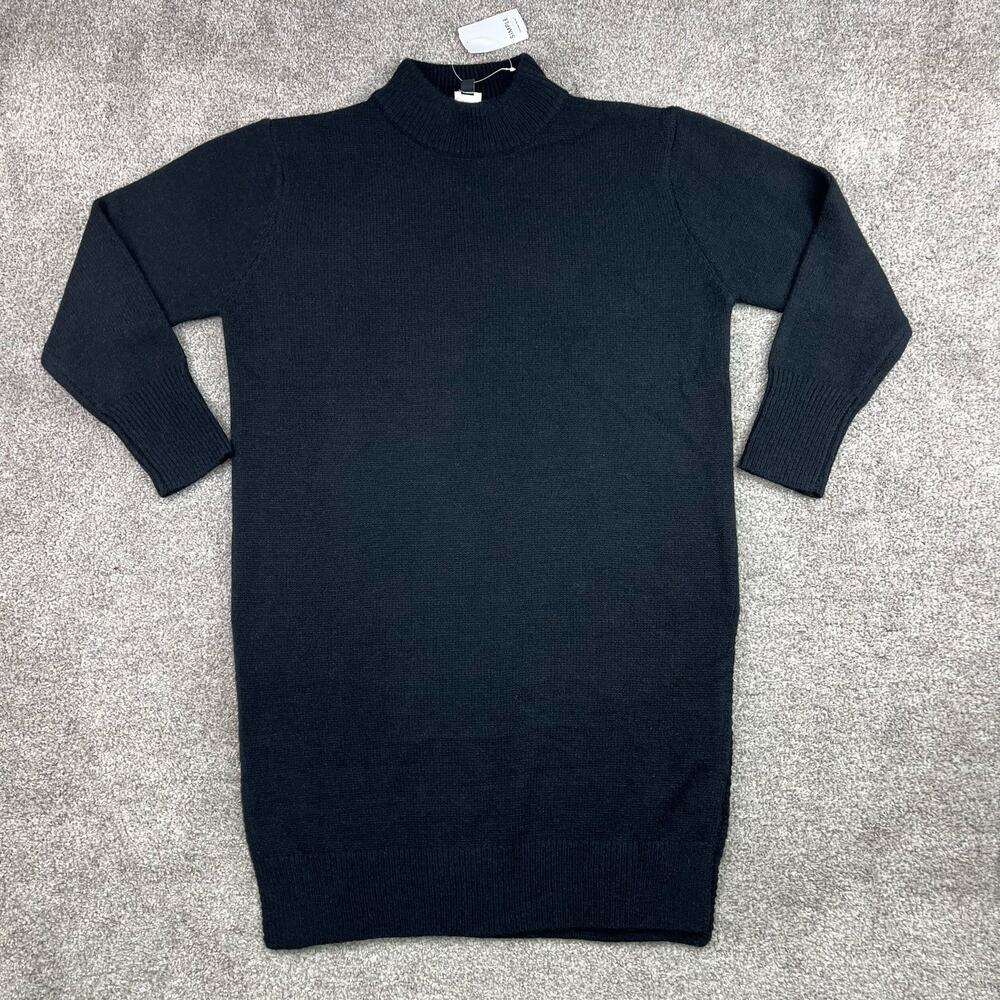 NWT! Simple by Suzanne Betro black sweater dress size L/XL